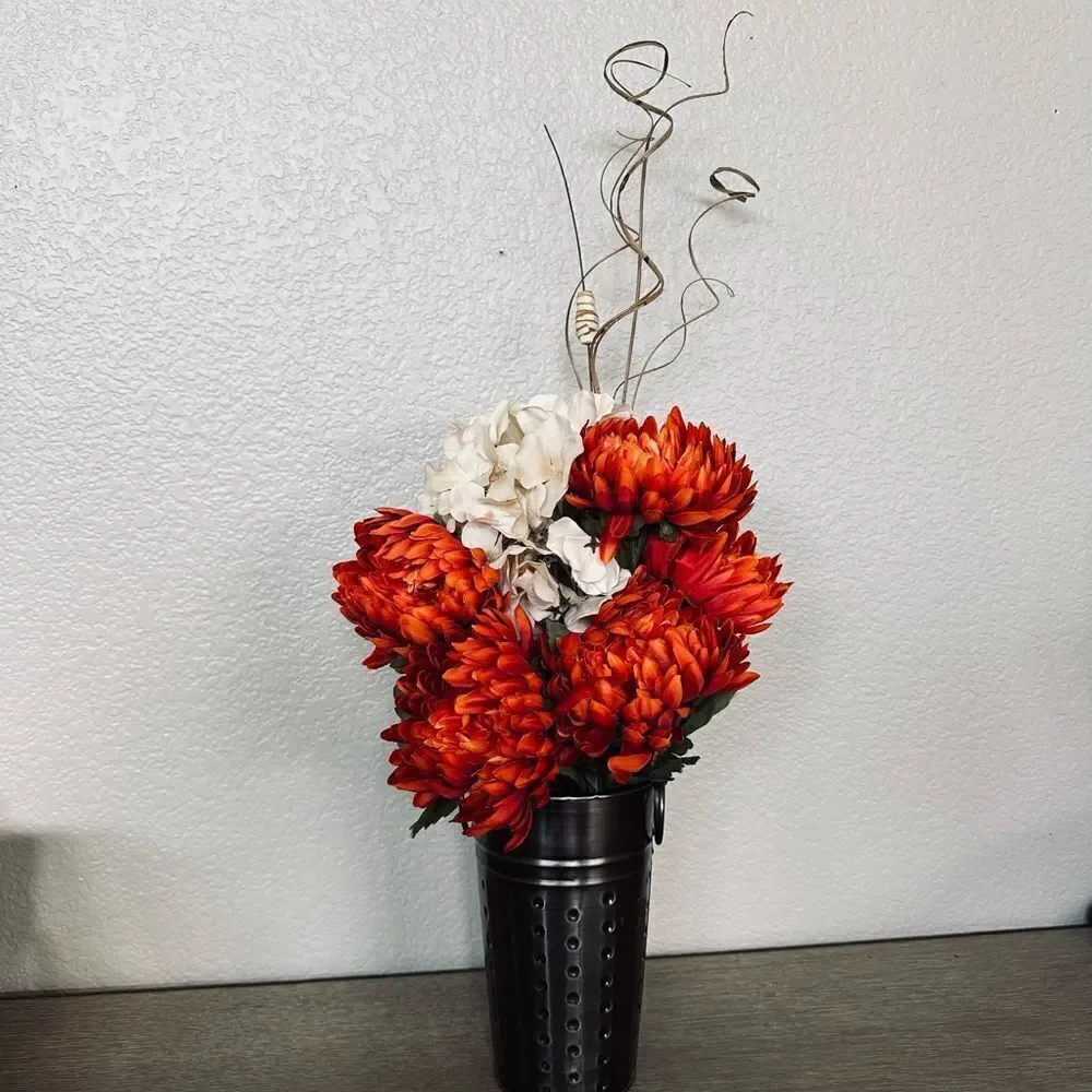 Fall Autumn Floral Centerpiece Arrangement